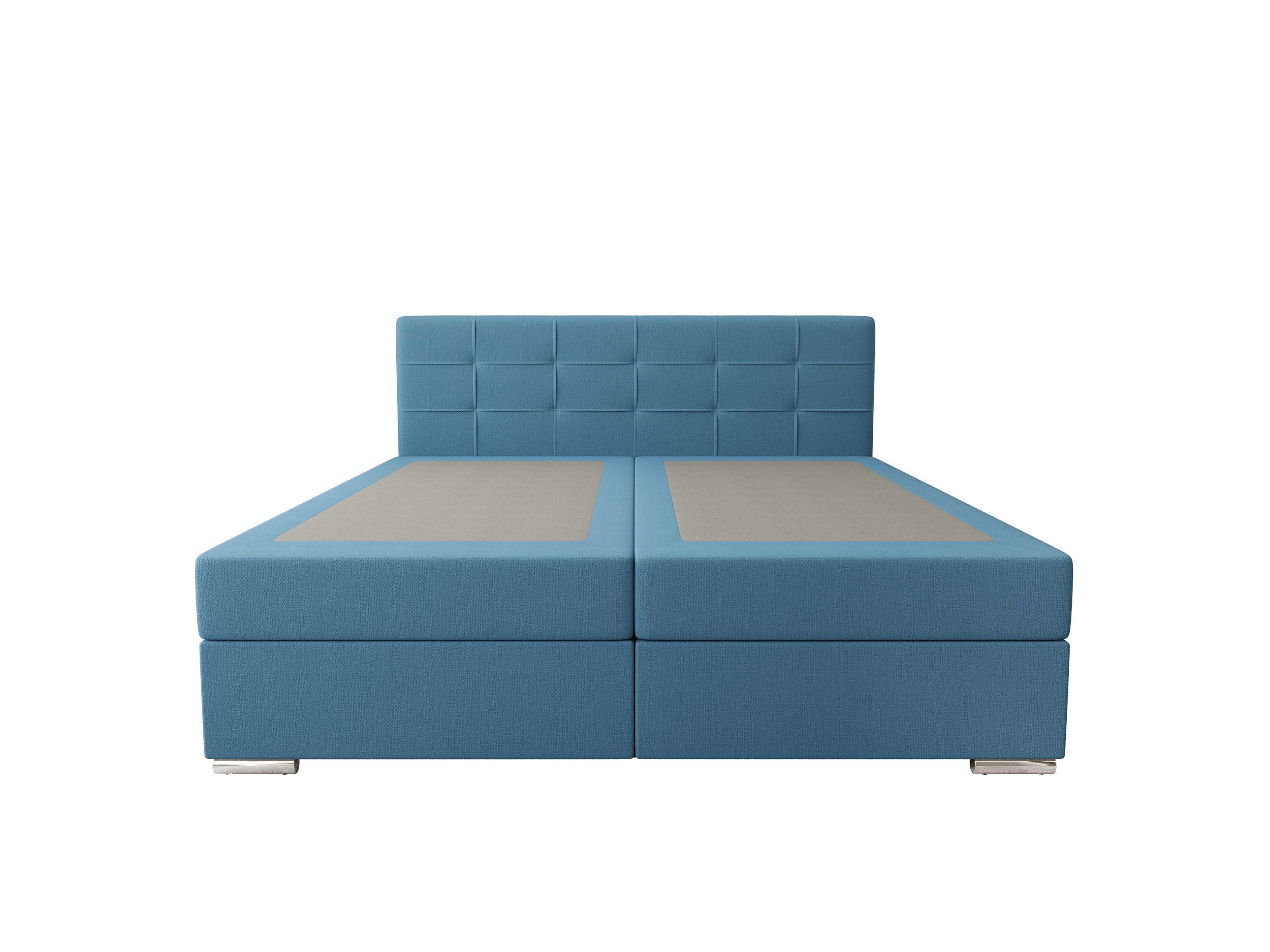 BOXBETT ZILANO 1 mit Matratze H3 und Topper 140x200 Cosmic 5 - Blau, Holz/Textil (140/200cm) - Bedante