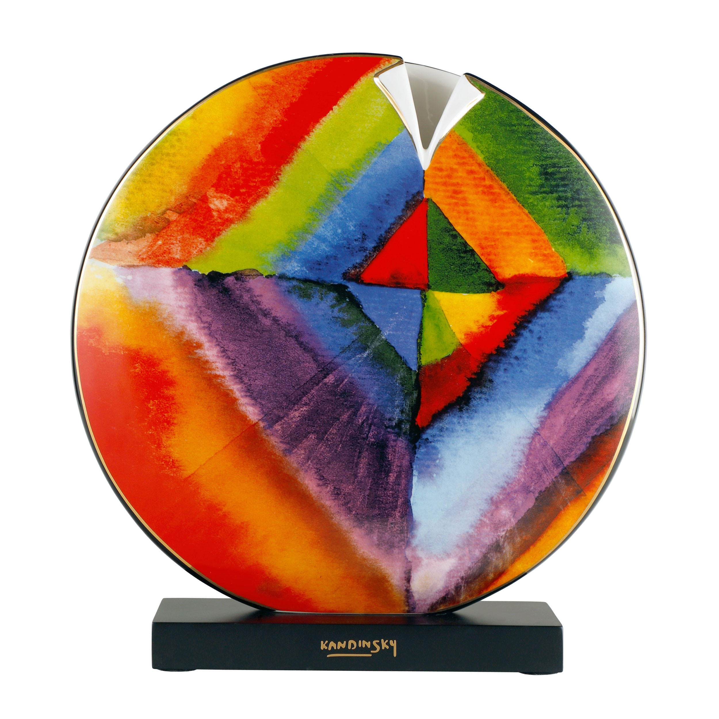 VASE Wassily Kandinsky - Farbstudie / Quadrate, Porzellan, Bunt, 33.5 cm - Multicolor, Keramik (33cm) - Goebel