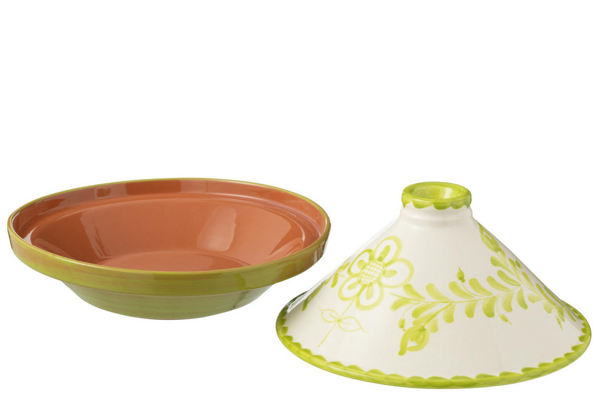 TAJINE GRANADA PATTERN - Töpferei - Grün - Multicolor, Keramik (20cm) - J-Line