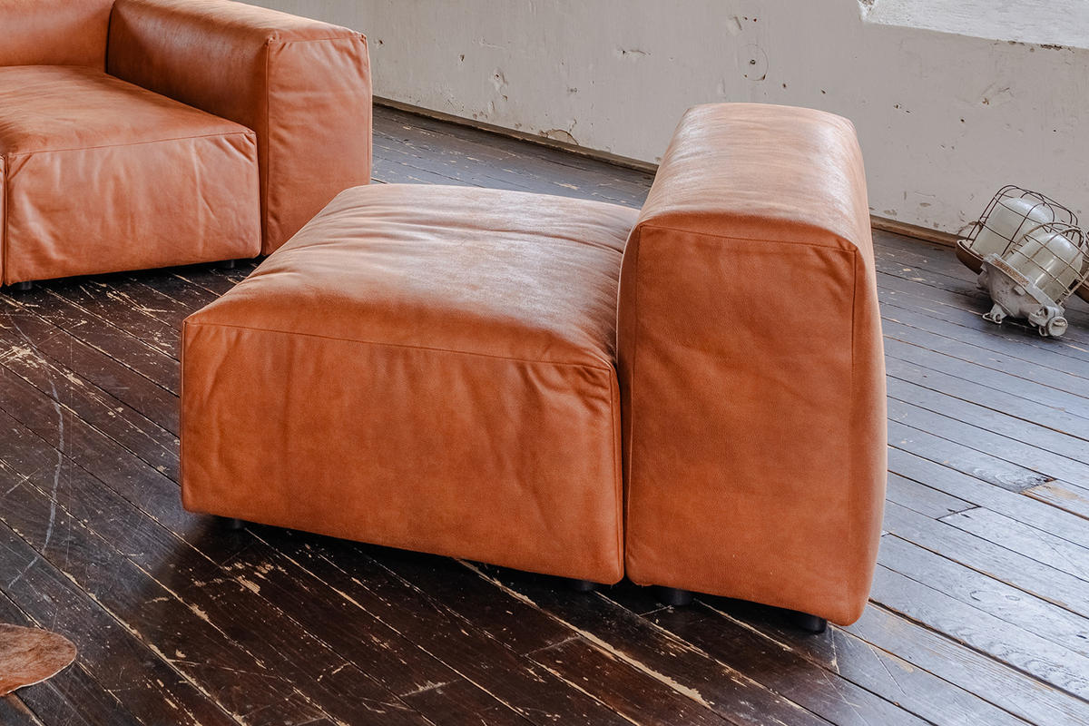 SESSEL MIA Braun Lederfaserstoff - Schwarz/Braun, Leder/Kunststoff (120/72/120cm) - KAWOLA