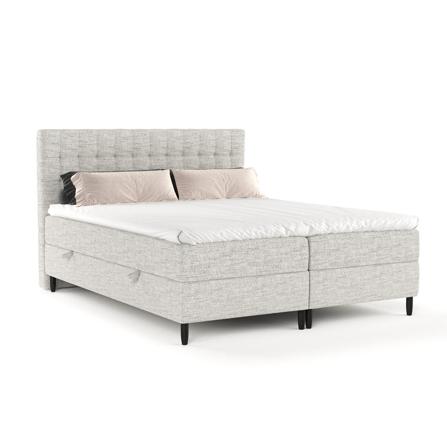 Maison de Reve Boxbett Grau 180x200 cm