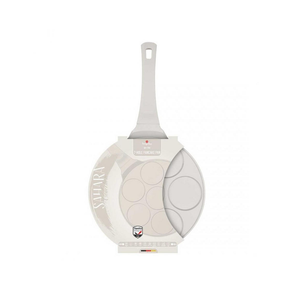 PFANNKUCHENPFANNE Weiß 26/26/1.3 cm BH7794 - Weiß, Metall (8cm) - Berlinger Haus