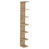 WANDREGAL Natur DIVA Hängeregal schwebend teilbar drehbar - Naturfarben, Holzwerkstoff (25/185/25cm) - Aileenstore