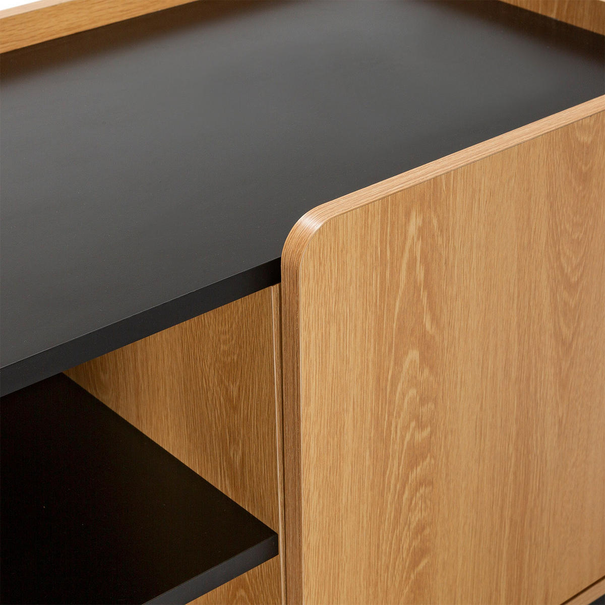 TV-ELEMENT Curva 3 türen Eichenfarbe - Honigeiche, Holzwerkstoff (160/55/40cm) - VS Venta-stock