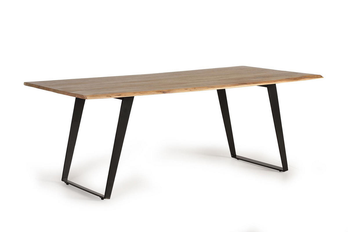 ESSTISCH aus Akazienholz - Braun, Holz (205/100/76cm) - Giner y Colomer