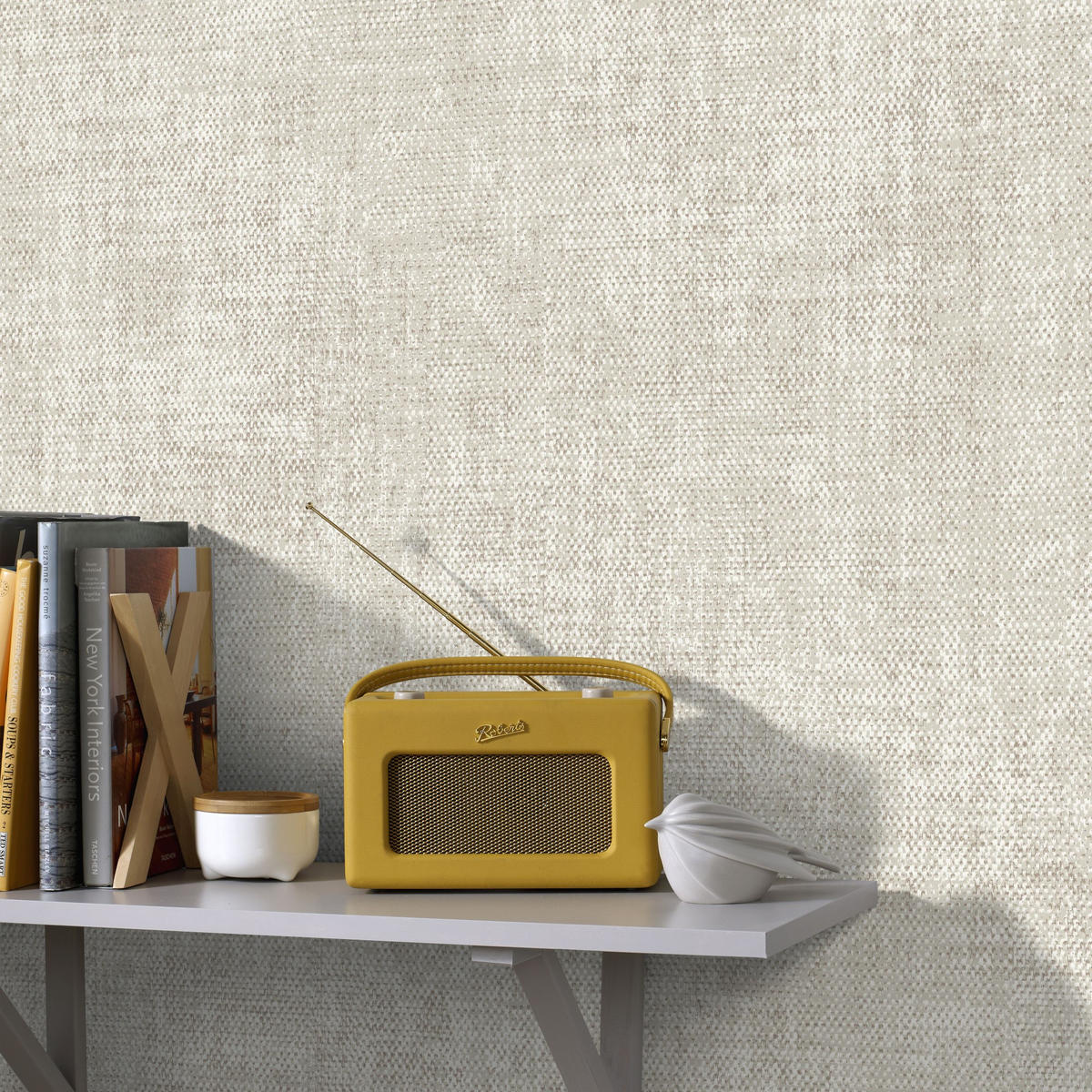 VLIESTAPETE Leinen Zara - Beige/Grau, Papier/Kunststoff (53/1005cm) - Superfresco Easy