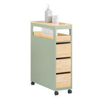 NISCHENREGAL Grün - Grün, Holz/Holzwerkstoff (24/82/65cm) - SoBuy