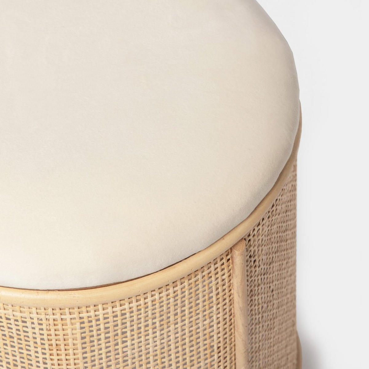 POUF Sure Natürlich 35 cm x 45 cm - Naturfarben, Textil (35/45/35cm) - Klast Home