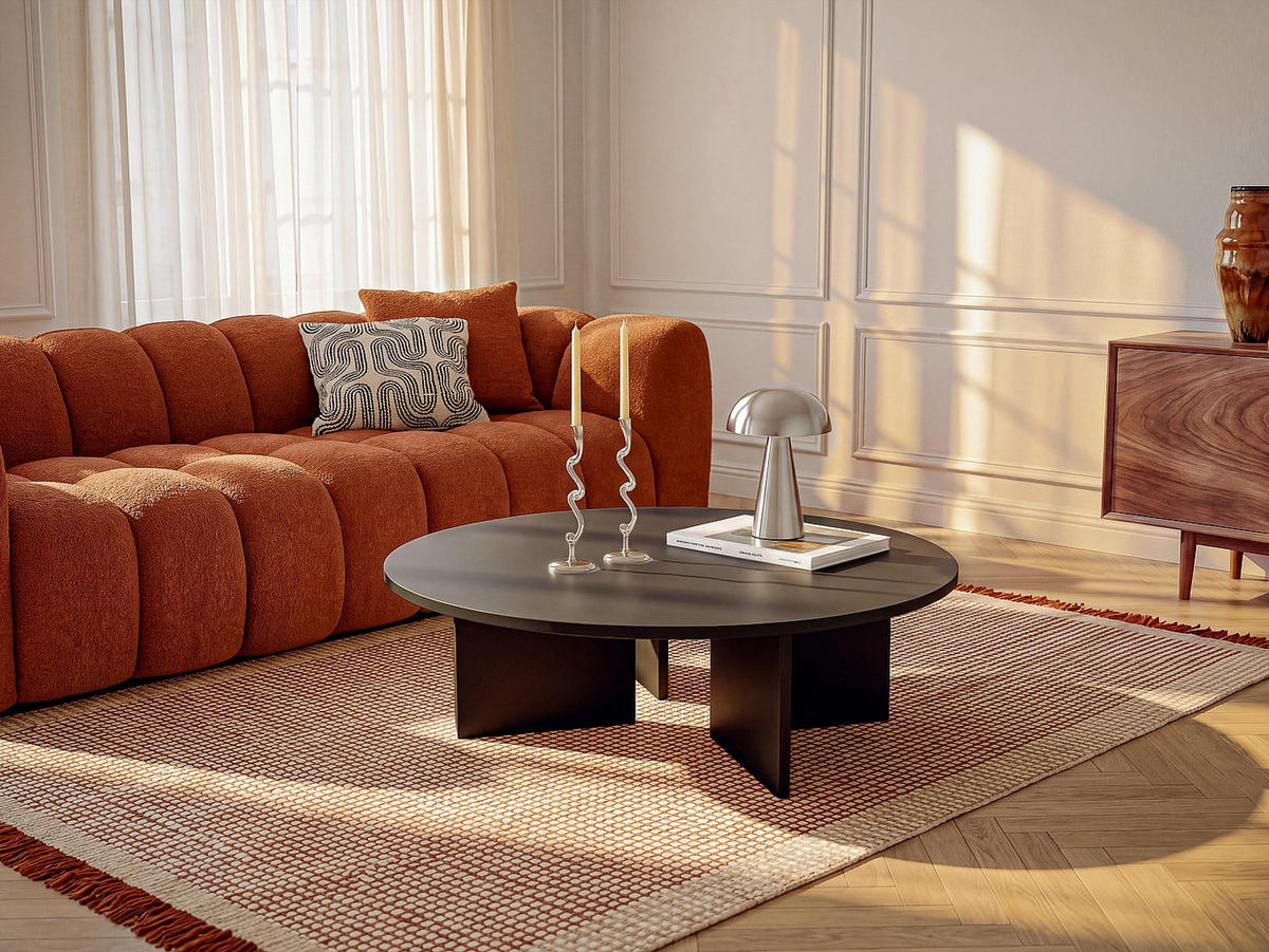 COUCHTISCH - 90 x 90 - holz - schwarz Topania - Schwarz, Holz (90/90/31.4cm) - Vente-Unique