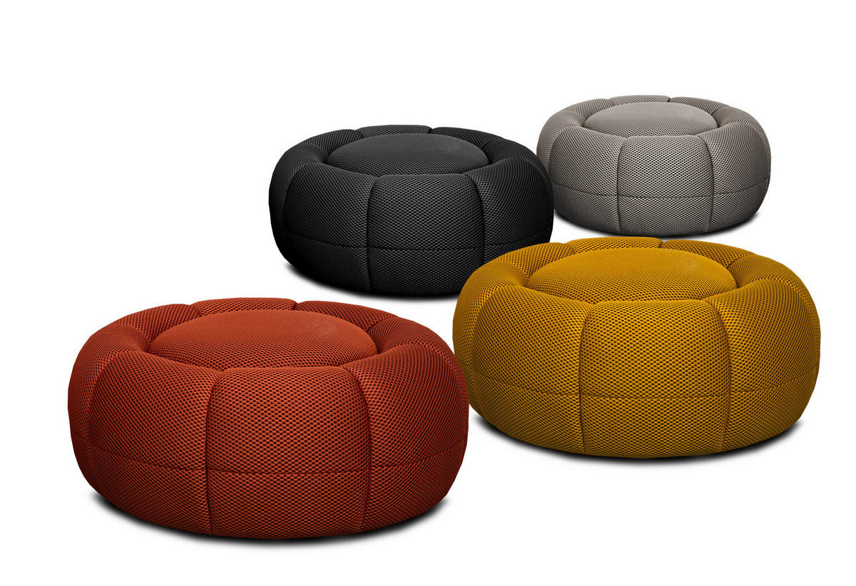 SESSEL UND POUF FIGO UND FAGO, grau - Grau, Holzwerkstoff/Textil (104/83/104cm) - Courtois Laville