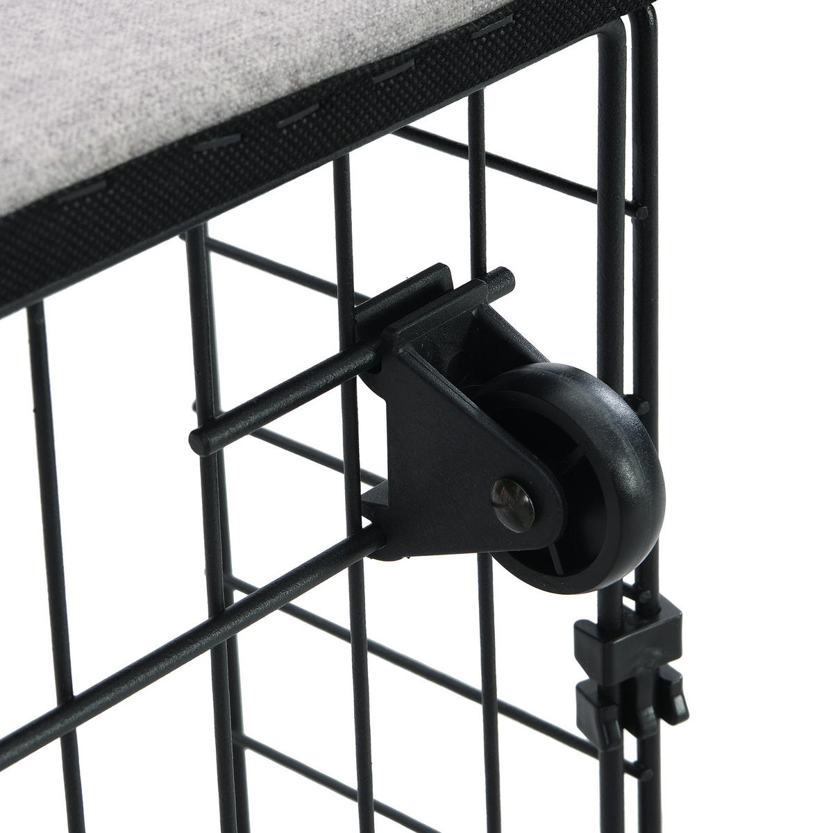 STAURAUMBETT 180/200 cm DE-00459, in Grau, 2 Schubladen und LED - Grau, Metall (180/200cm) - ComfortXL