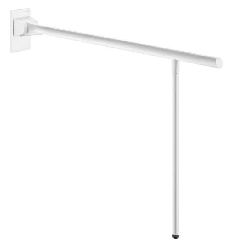 STÜTZKLAPPGRIFF Be-Line mit Fuß D42 L.850 Aluminium weiß - Weiß, Metall (15/13/99cm) - Delabie
