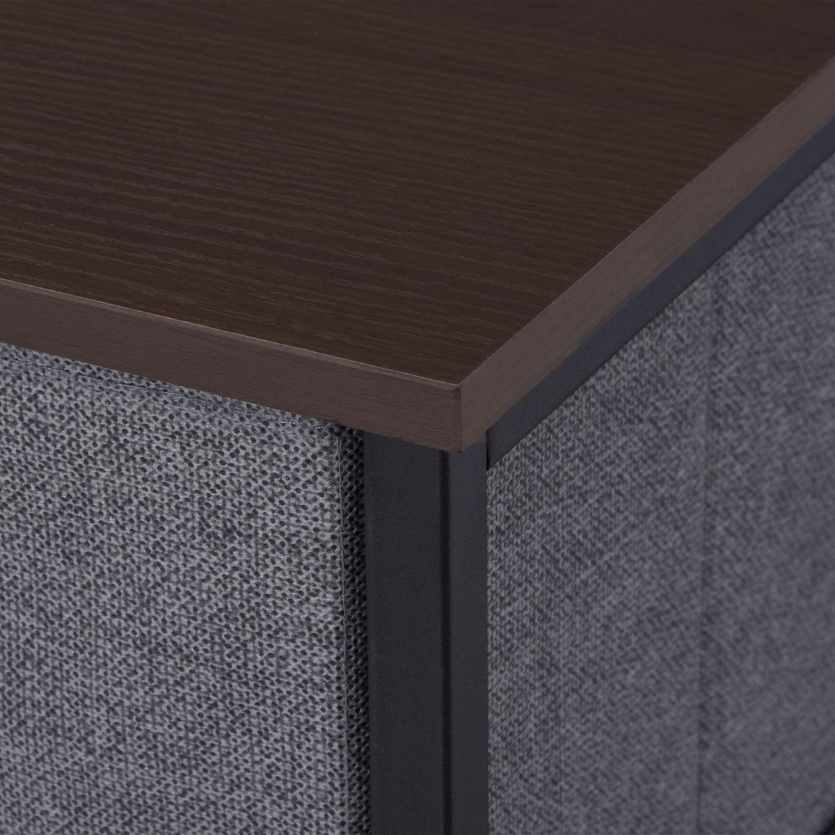SCHUBLADENSCHRANK 7 faltbare Stoffschublade Aufbewahrungsschrank Metallgestell - Dunkelgrau, Metall (30/71/63.5cm) - HOMCOM