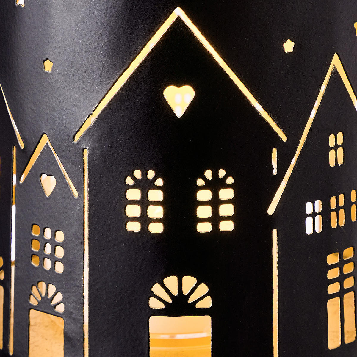 WINDLICHT Luminous - Schwarz, Metall (10/10/10cm) - Butlers