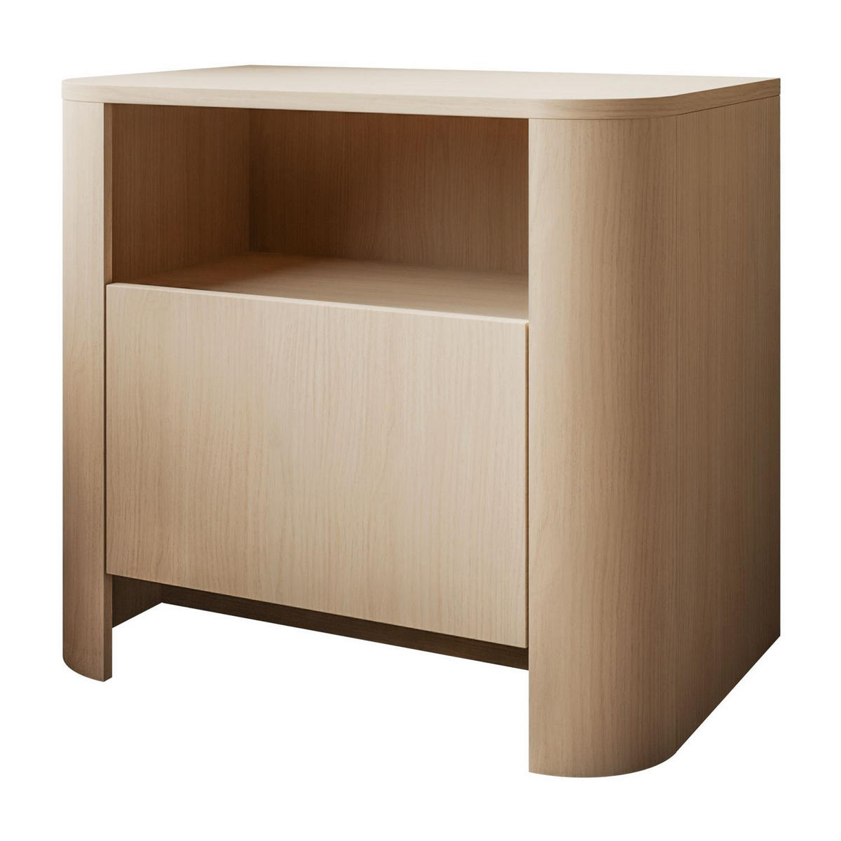 NACHTTISCH DESTINY II S-58 - Eichefarben, Holzwerkstoff (58/52/39cm) - Lookway