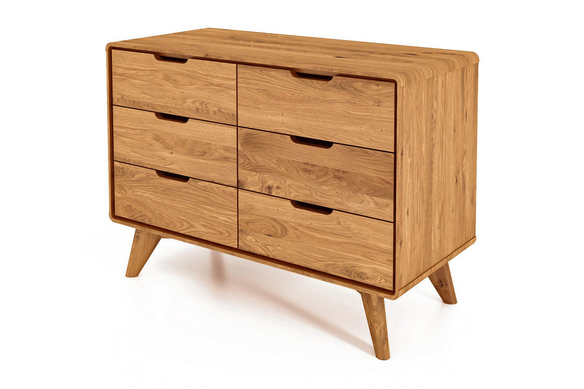 KOMMODE GREG Wildeiche - Wildeiche, Holz (90/63/40cm) - byoak