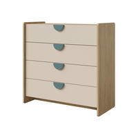KINDERKOMMODE Lexi 4S 10 - Blau/Eichefarben, Holzwerkstoff/Kunststoff (94/91/40cm) - MIRJAN24
