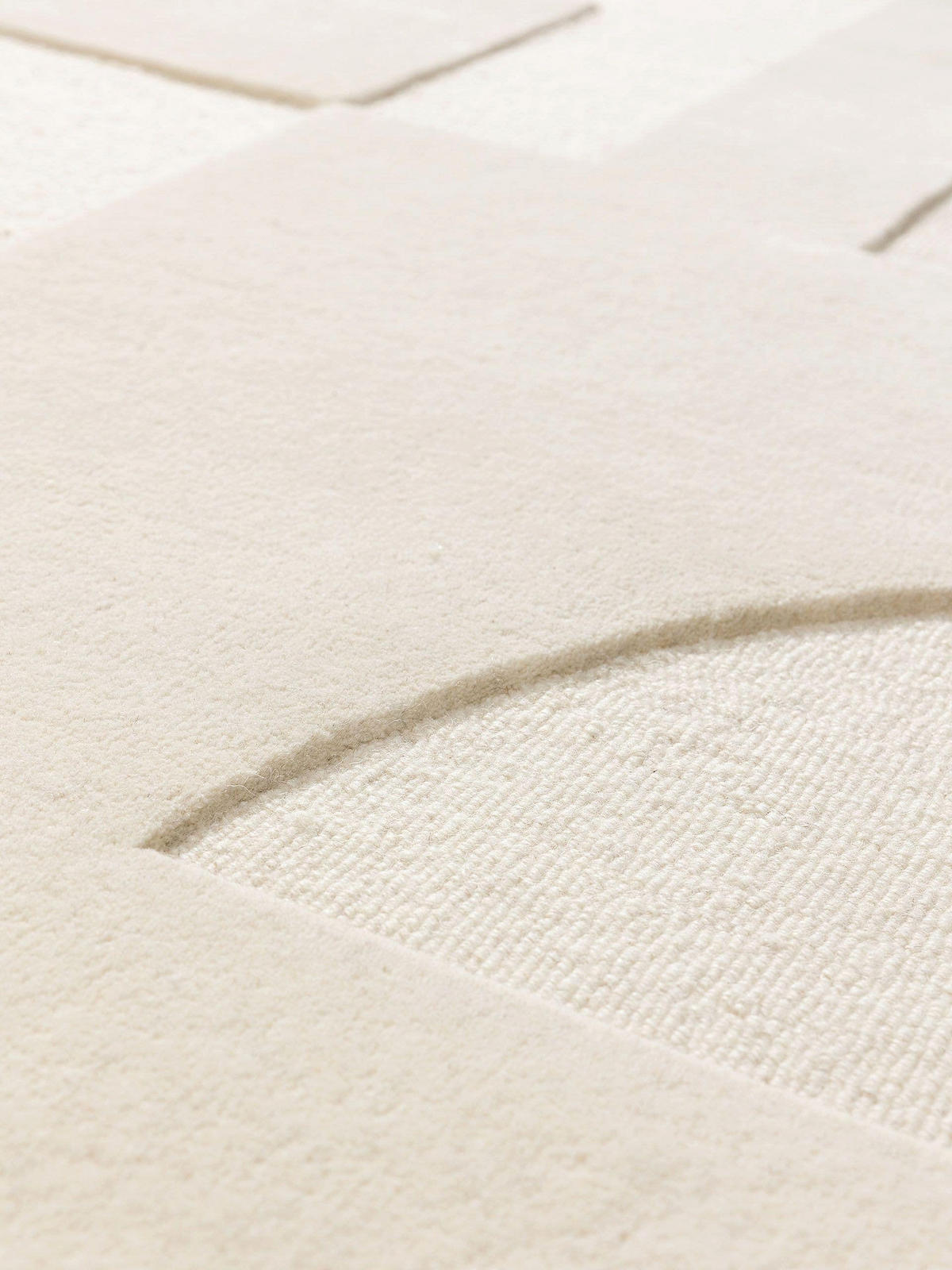 WOLLTEPPICH Logan Cream 200x300 cm - Creme, Textil (200/300cm) - benuta Pure