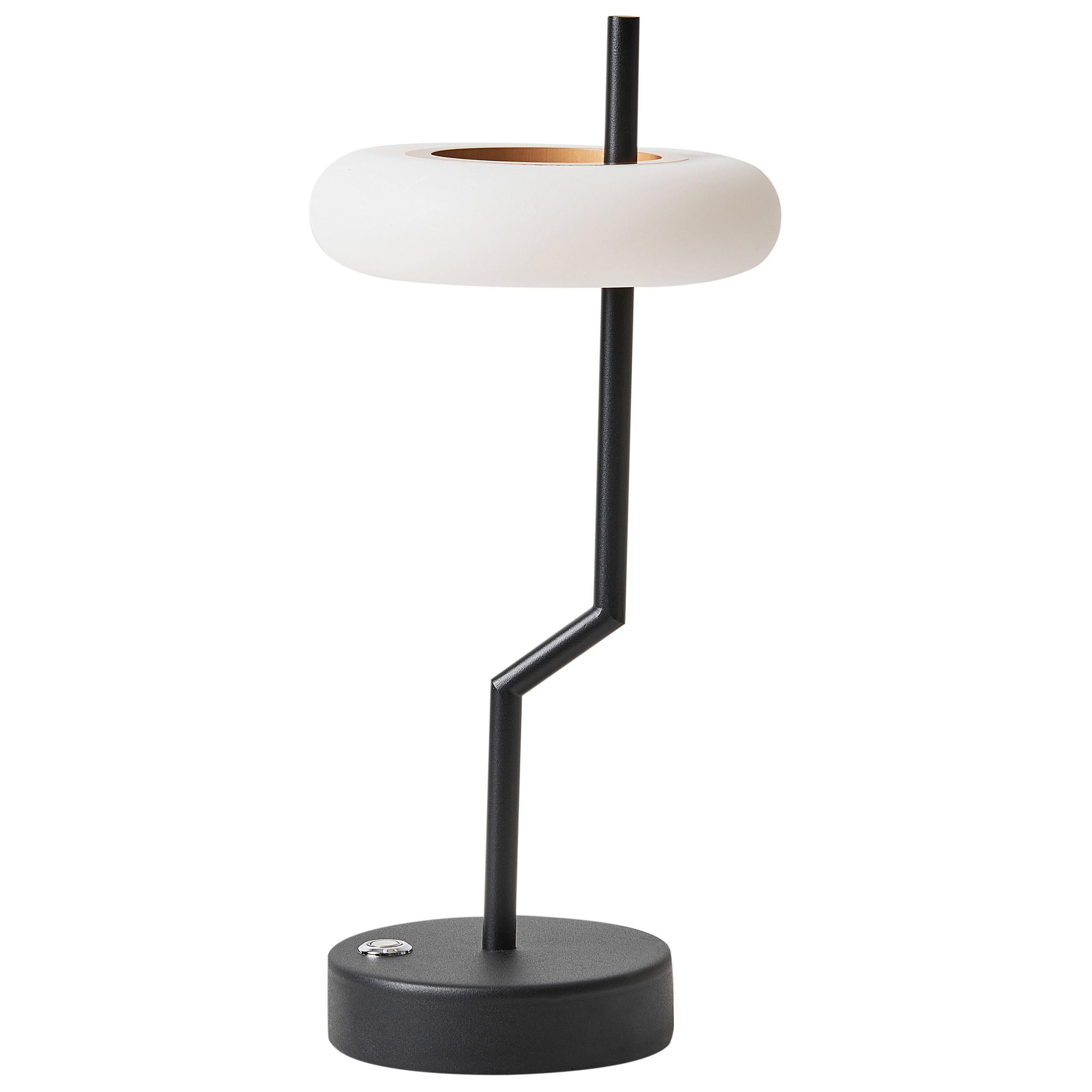 Beliani LED STOLNÍ SVÍTIDLO Černé/Bílé/Světlejší Odstín dřeva Alviela