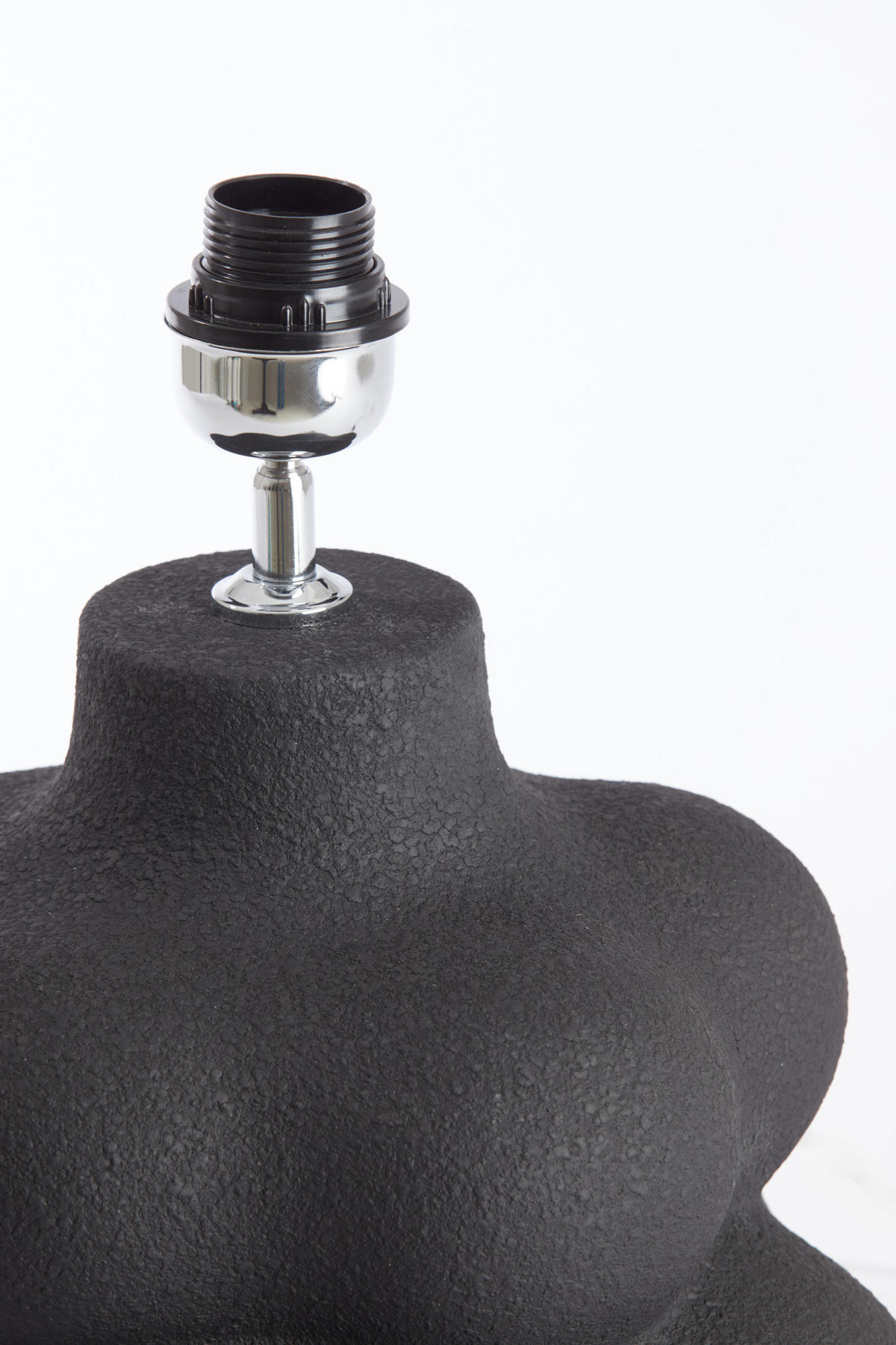 LAMPENFUSS Carilo Schwarz Ø33/50 cm - Schwarz, Keramik (33/33/50cm) - Light & Living