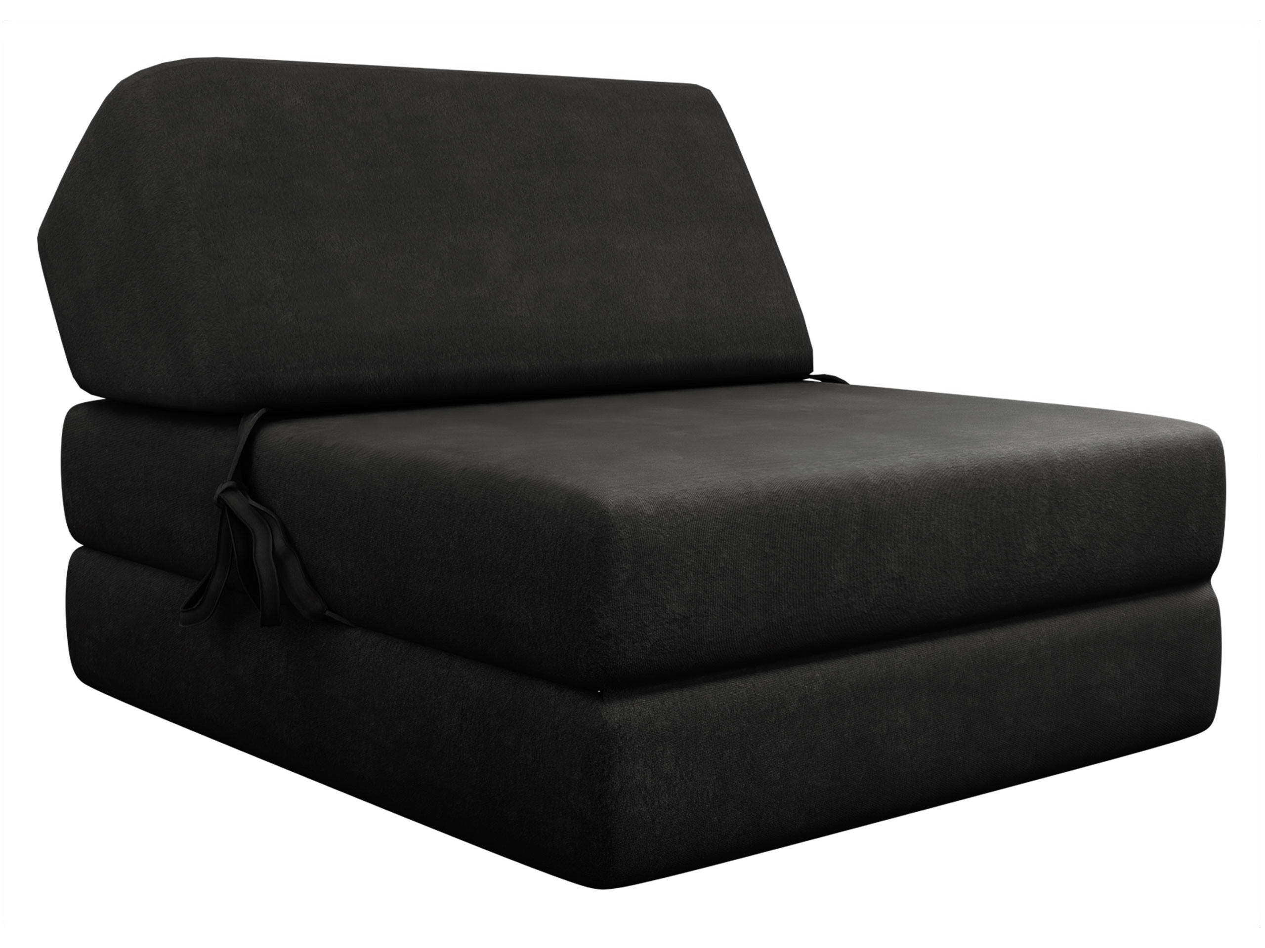 Mirjan24 Klappsofa Schwarz 73x58x90 cm