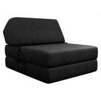 KLAPPSOFA Kevin - Schwarz, Textil (73/58/90cm) - MIRJAN24