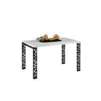 ESSTISCH Matio ausziehbar bis 170 cm - Weiß Hochglanz, Holzwerkstoff (80/80/76cm) - Endo-Moebel