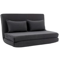BODENSTUHL Polyester Dunkelgrau - Dunkelgrau, Textil (208/13/135cm) - HOMCOM