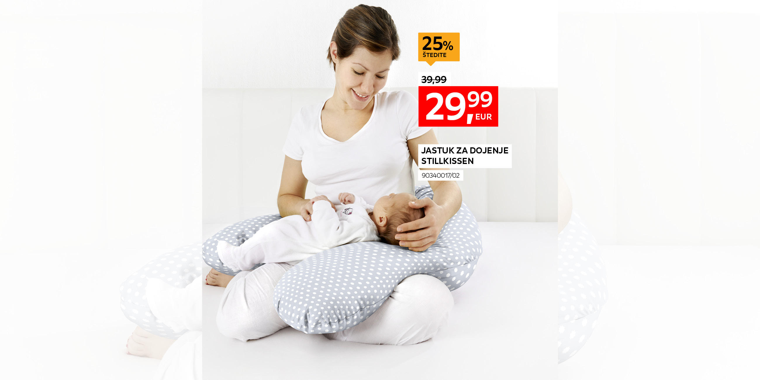jastuk za dojenje Stillkissen 90340017/02 umjesto 39,99 € nova cijena 29,99 € Štedite 25%