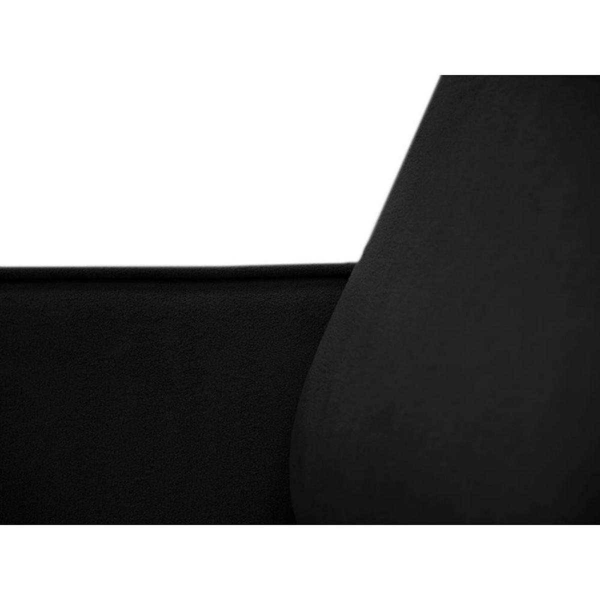 ECKSOFA ohne Schlaffunktion Pedro L schwarz links - Schwarz, Kunststoff/Textil (267/170cm) - Beautysofa
