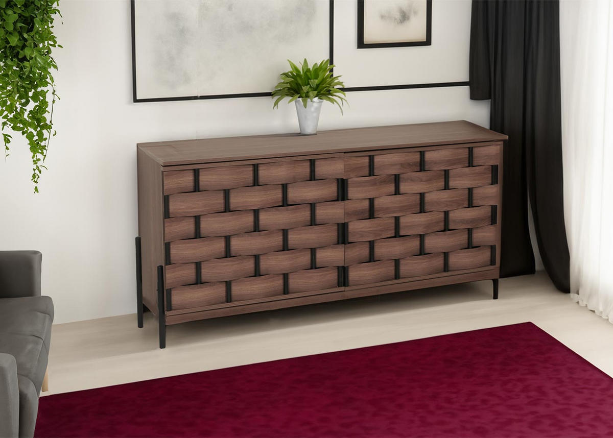 SIDEBOARD Braun - Braun, Holz (153/80/40cm) - MCW