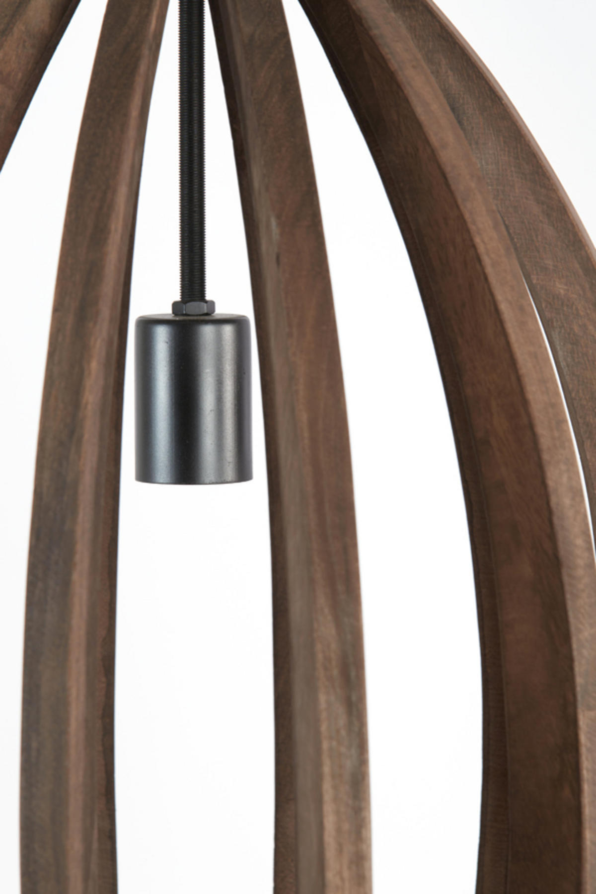 HÄNGELAMPE Haranka Braun Ø38/46 cm - Braun, Holz (38/38/46cm) - Light & Living