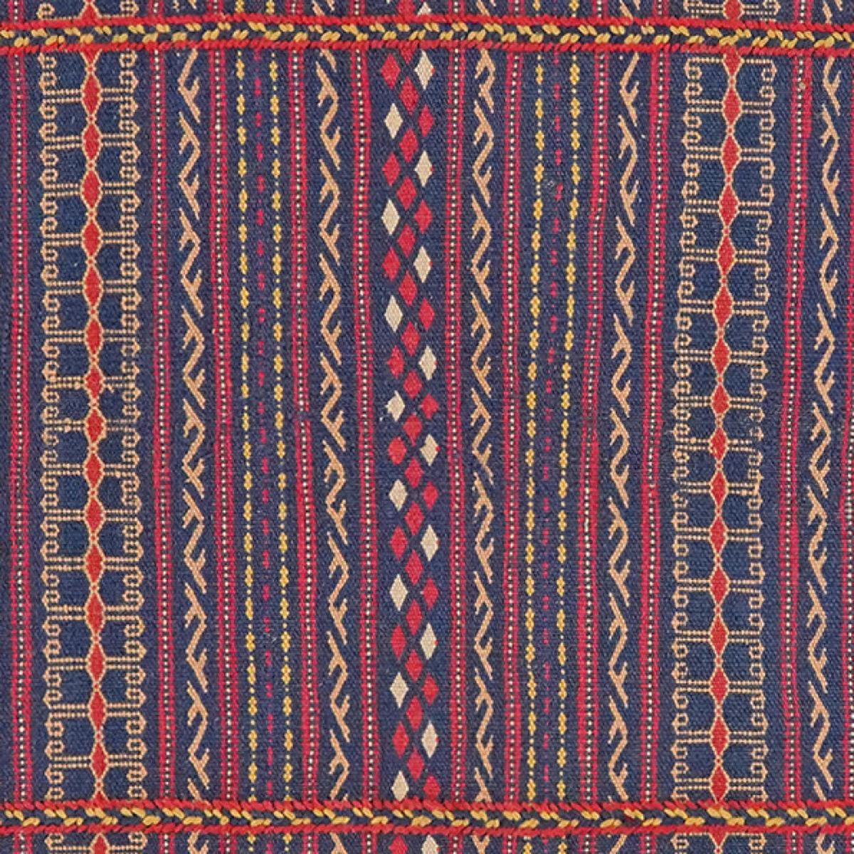 HANDWEBTEPPICH Kelim Kordi Violett 200/79 cm Schurwolle - Violett, Textil (79/200cm) - Looma