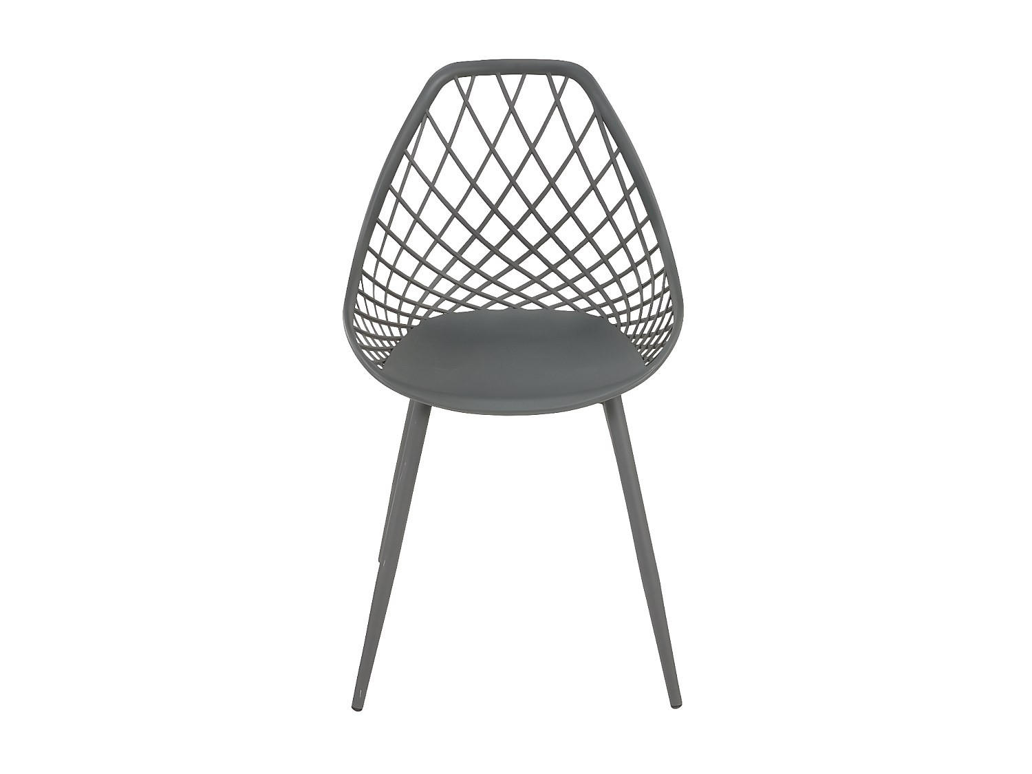 GARTENSTUHL - 54.5 cm x 49 cm - Metall - Anthrazitgrau - MALAGA - Anthrazit, Metall (54.5/84/49cm) - Vente-Unique