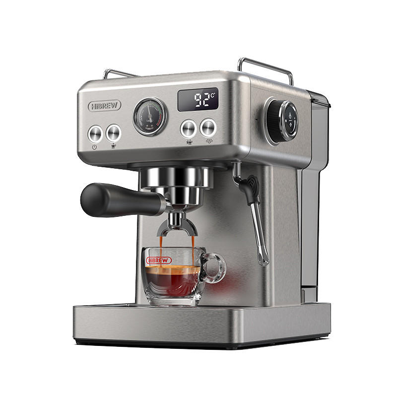 ESPRESSOMASCHINE Siebträger mit 20 Bar, Temperaturregelung und 58 mm Portafilter - Silberfarben, Metall (23/32/26cm) - Korfee