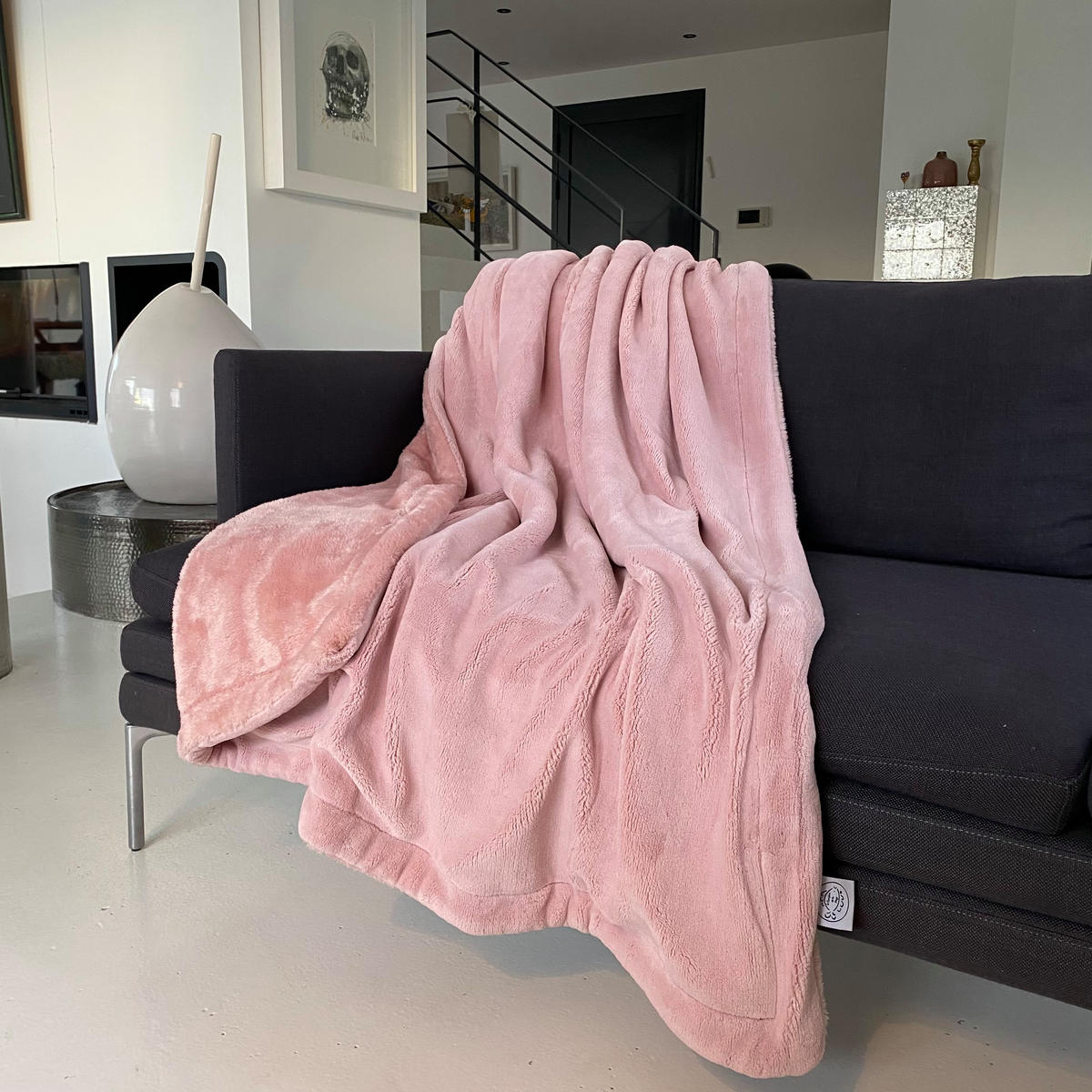 FLEECE Decke Cozy 130x170 Rose - Rosa, Textil (130/170cm) - LE COMPTOIR DE LA PLAGE