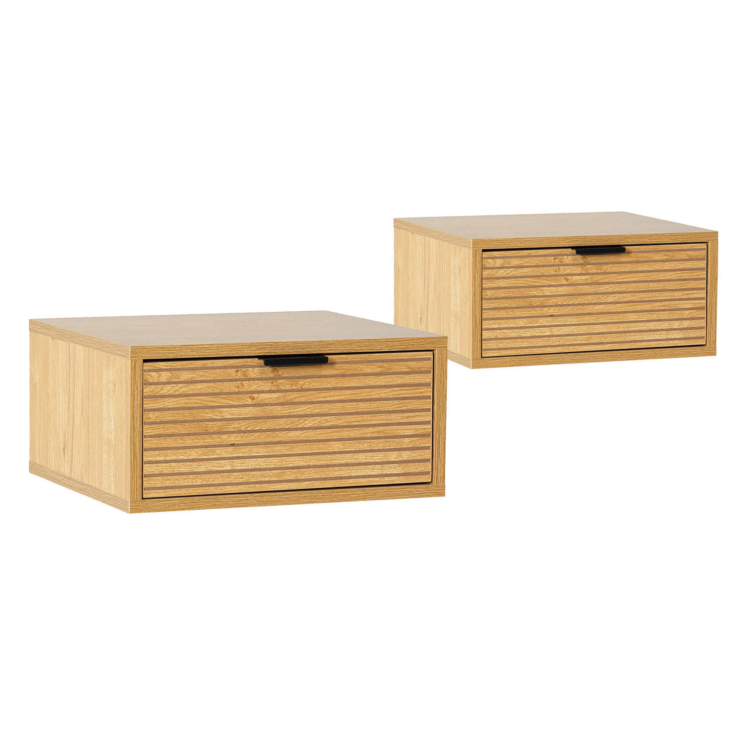 VS Venta-stock Nachttische Honigeiche 40x19x35 cm