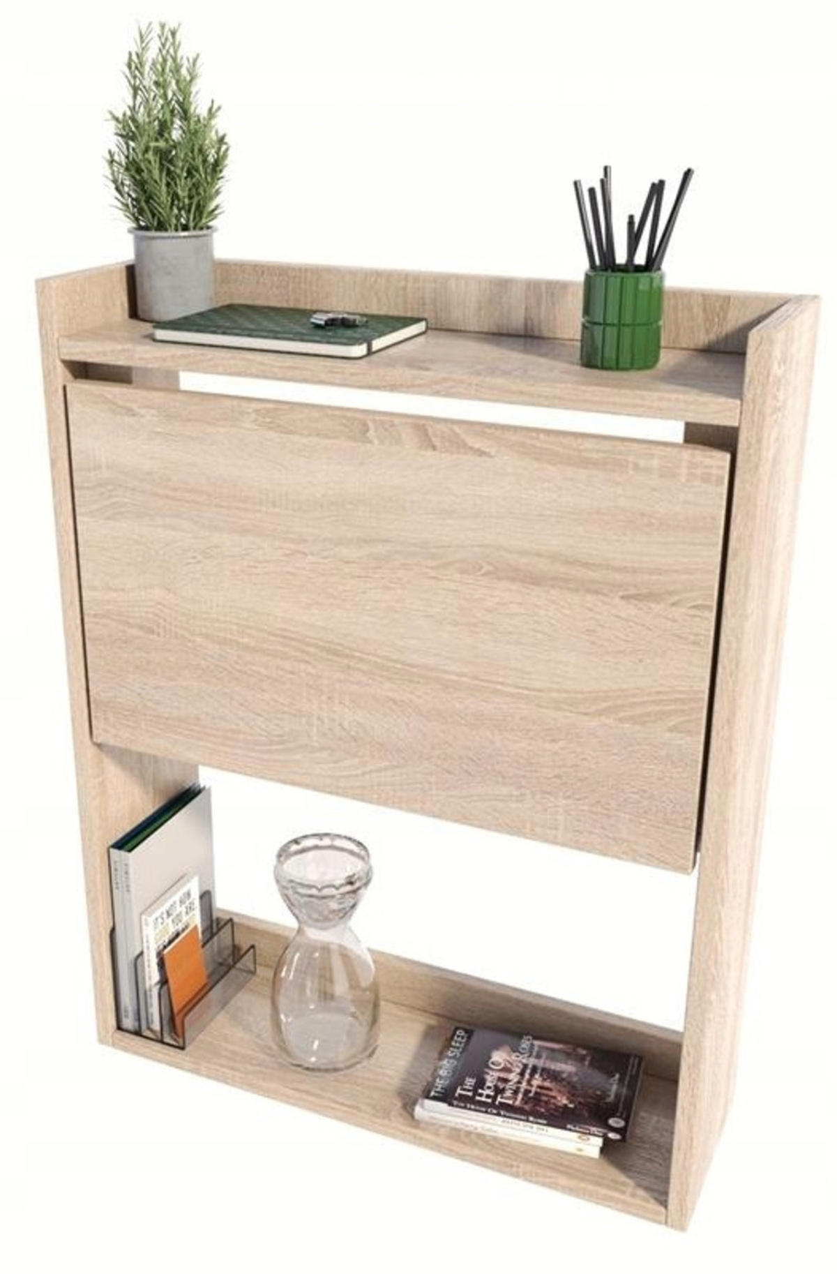 SCHREIBTISCH Klappbarer Wandregal Sonoma Eiche 70/20/85 cm - Sonoma Eiche, Holzwerkstoff (20/70/85cm) - Matkam Möbel