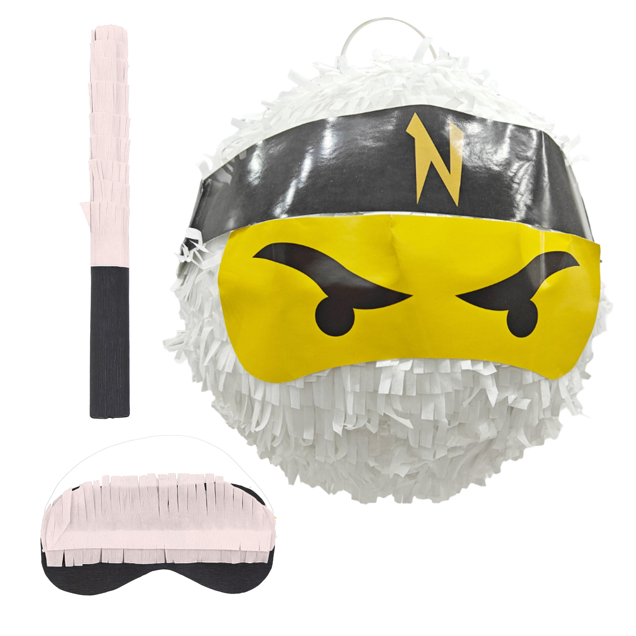 PINATA - Multicolor, Papier/Wellpappe (25/25/25cm) - Relaxdays