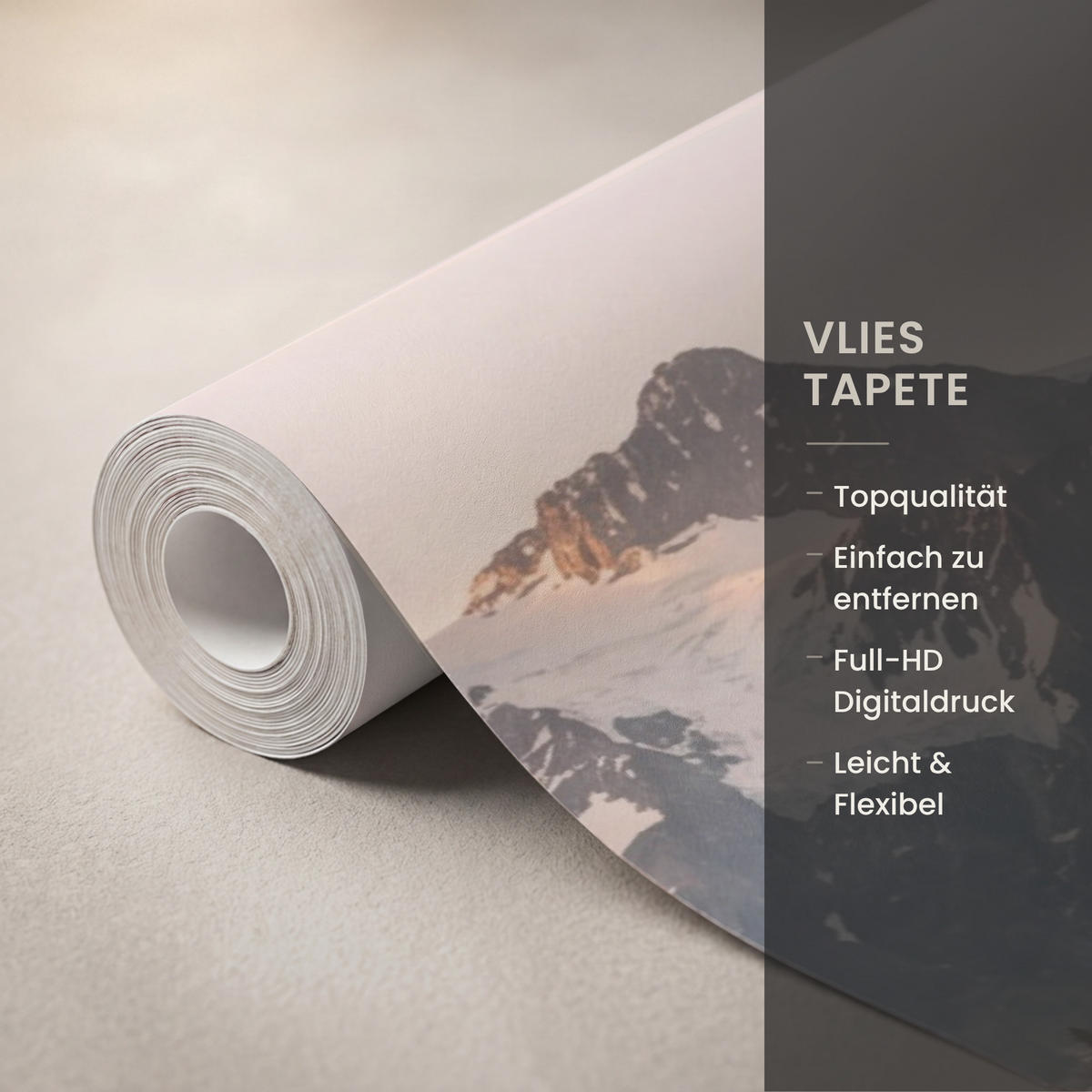 TAPETE - Berge - Wasser - Bäume - 160x220 cm - Multicolor, Papier (160/220cm) - OnlyWow