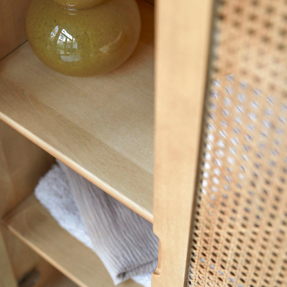 SCHRANK Luis Natur aus Ulme - Naturfarben, Holz (85/160/40cm) - Tikamoon