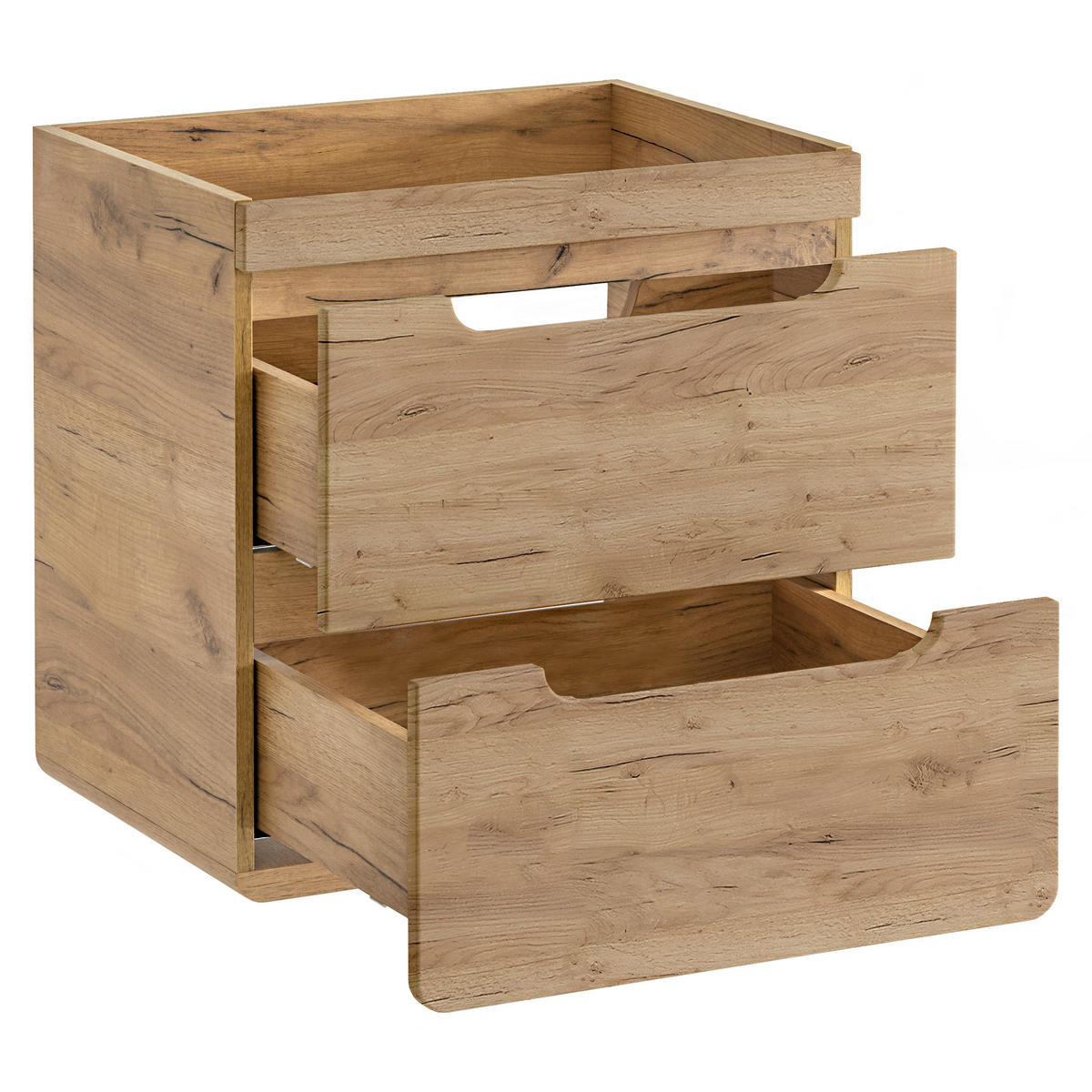 WASHTISCHKOMBI ARVIDA SET1 Eiche - Eichefarben, Glas/Holzwerkstoff (60/59/46cm) - Komodee