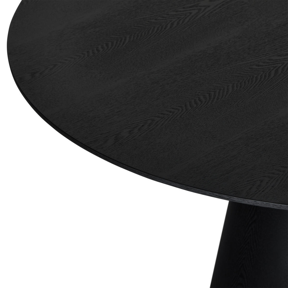 ESSTISCH 120/120/76 Schwarz rund - Schwarz, Holz (120/120/76cm) - Furnhouse