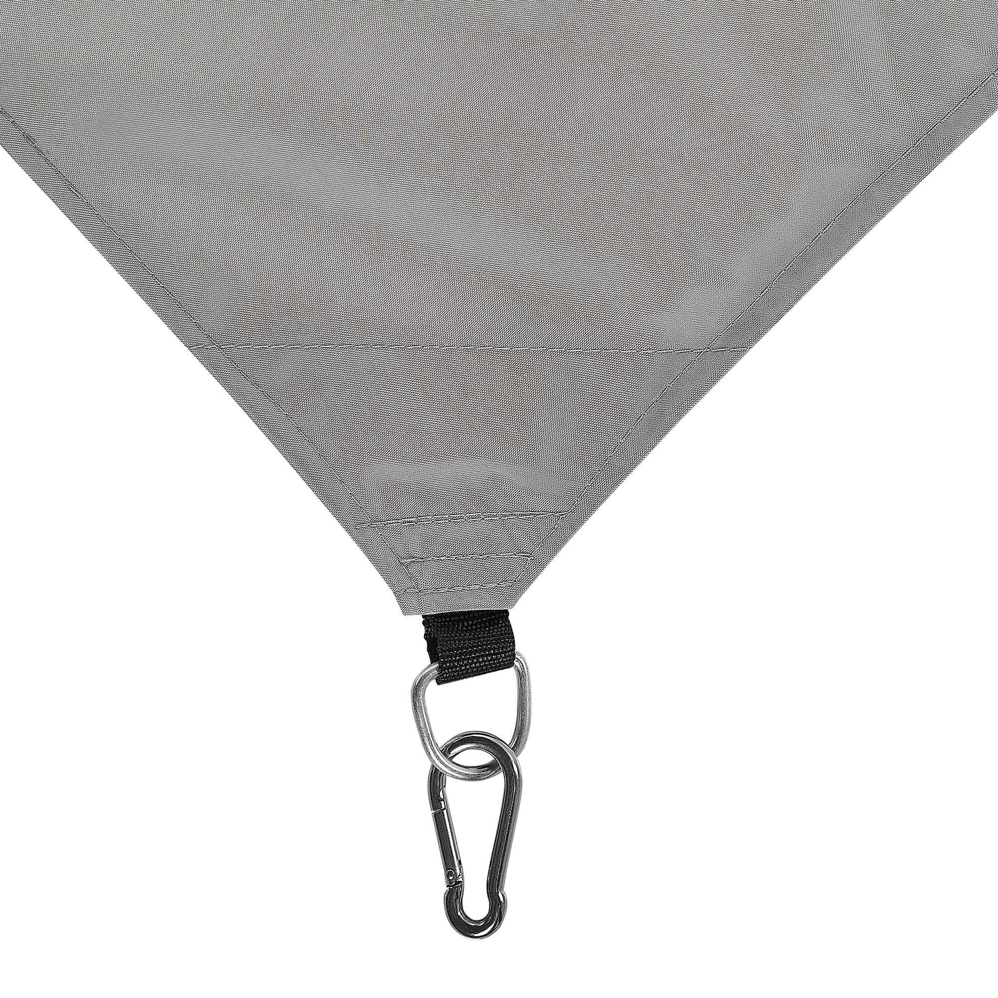 SONNENSEGEL grau quadratisch 300/300 cm Lukka - Grau, Kunststoff (300/300cm) - Beliani