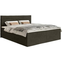 BOXBETT Softie Dunkelgrün Velours wasserabweisend 180x200 cm - Dunkelgrün, Textil (180/200cm) - Selsey