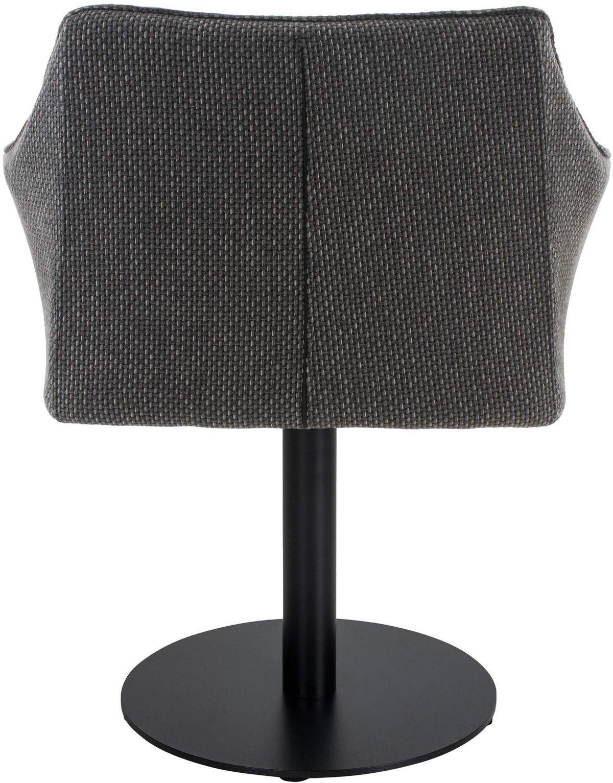 SESSEL Stoff titangrau - Graubraun/Schwarz, Textil/Metall (64/75/48cm) - CLP