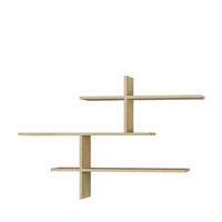 WANDREGAL aus Holz L123cm - Lio - Klares Holz - Eschefarben, Holz (123/80/22cm) - Drawer