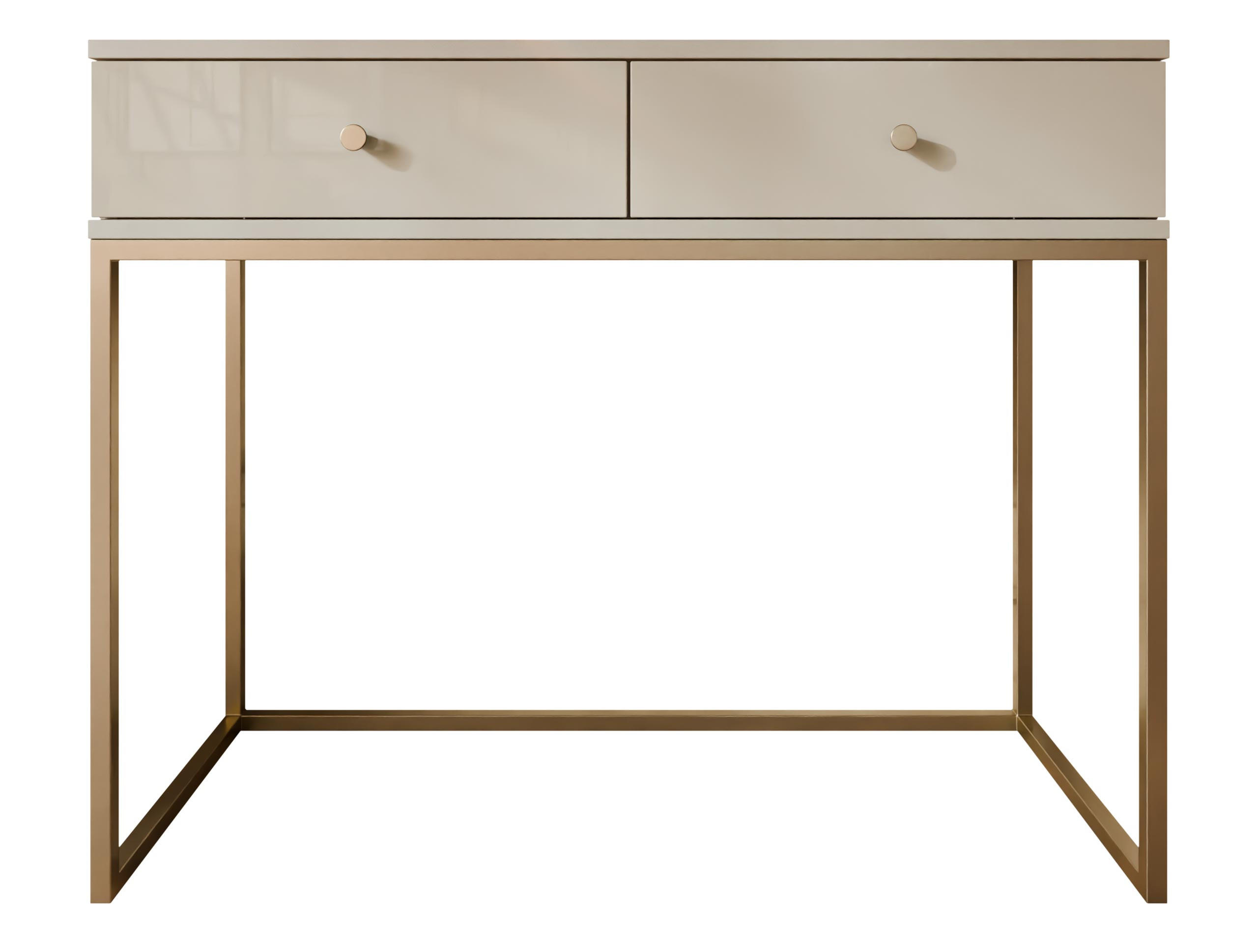 KONSOLENTISCH Esipix - Kaschmir/Goldfarben, Holzwerkstoff/Metall (40/100/80cm) - MIRJAN24