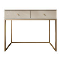 KONSOLENTISCH Esipix - Kaschmir/Goldfarben, Holzwerkstoff/Metall (40/100/80cm) - MIRJAN24