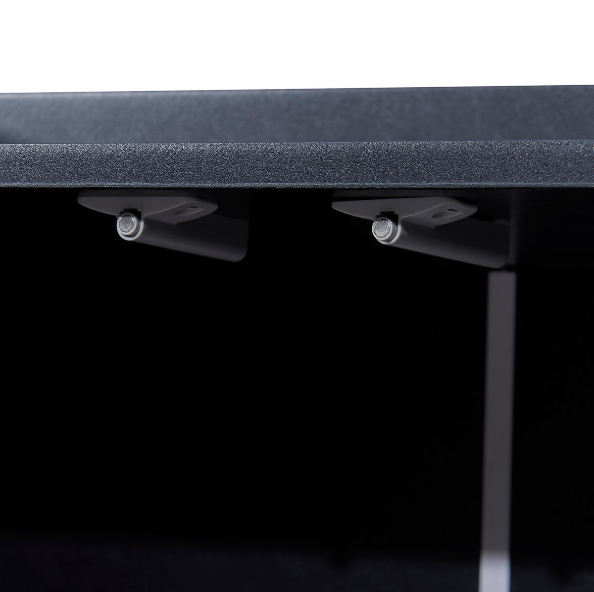 SIDEBOARD 4-türig 120 x 30 x 80 cm Schwarz mit verstellbaren Einlegeböden - Schwarz, Holzwerkstoff (120/80/30cm) - Meubliv